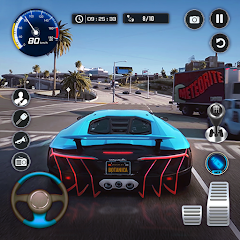 Traffic Driving Car Simulator(Mod, Remove ads) icon