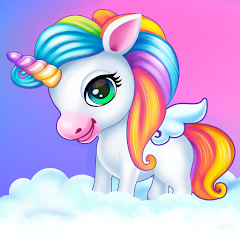 Newborn unicorn care game(Mod) icon