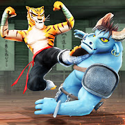 Kung Fu Animal: Fighting Games(Mod, Remove ads) icon