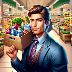 Supermarket Manager Simulator(Mod, Unlimited money) icon