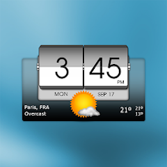 3D Flip Clock & Weather(Mod, Unlocked) icon